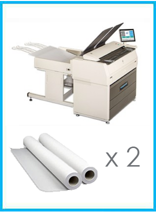 Kip 7170 Black & White Multifunction System 63" with Scanner + 2 Roll 2K mt www.wideimagesolutions.com 8999.99