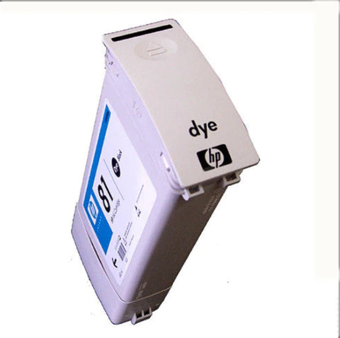 HP 81 680-ml Black Dye Ink Cartridge for HP Designjet 5500, 5500PS, 5000 and 5000PS Printers - C4930A Partially Used