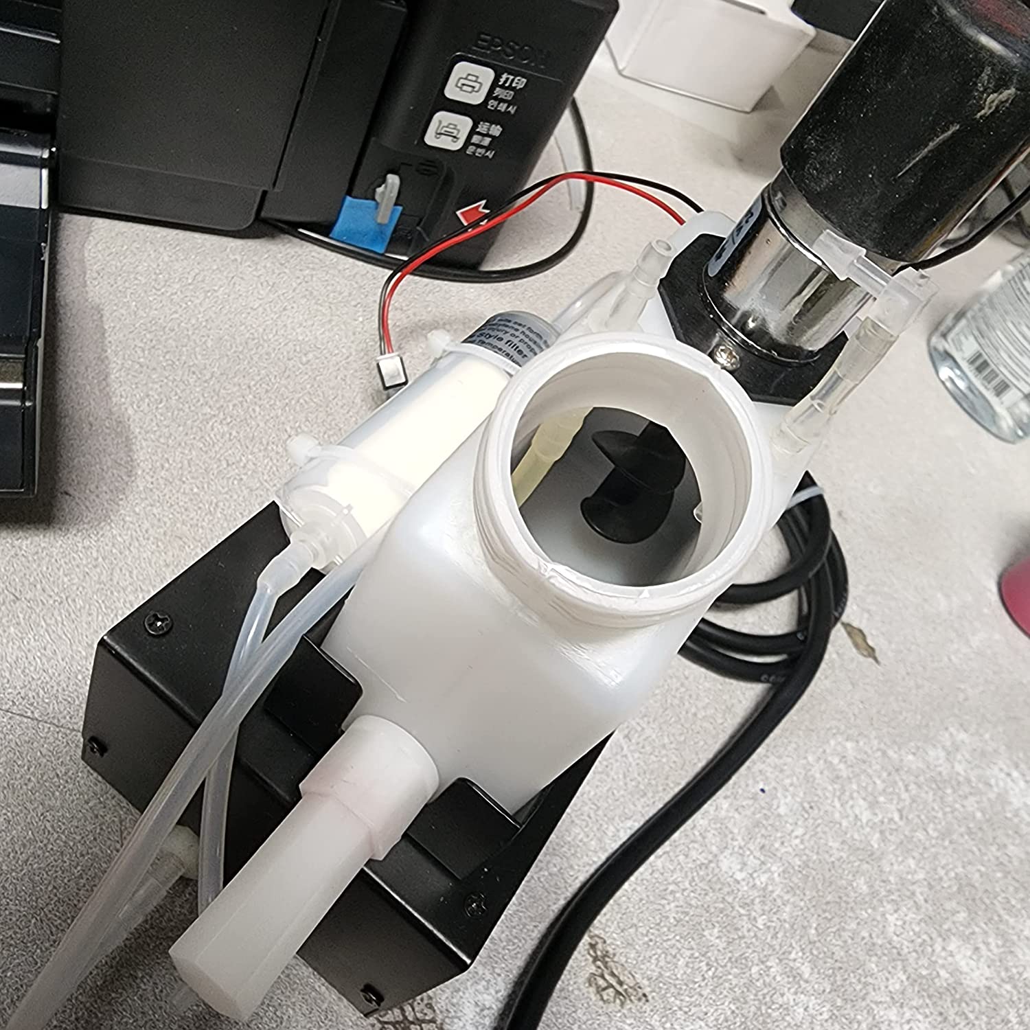 A3+ DTF Transfer Heat Printer L1800 Printer Direct to Film for Cloth or Fabrics, Leather, Toys, Swimwear, Handicrafts, T Shirt, Pillow - BLACK