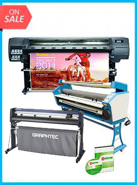 COMPLETE SOLUTION - Plotter HP Latex 330 - Recertified (90 Days Warranty) + GRAPHTEC CUTTER FC9000-160 64" (162.6 cm) Wide Cutter - New + Upgraded Ving 63" Full-auto Low Temp. Wide Format Cold Laminator, with Heat Assisted + Includes Flexi RIP Software www.wideimagesolutions.com Complete Solutions 18655.99