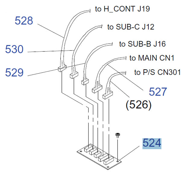 Power Supply Term Board for EPSON Pro GS6000 - 2122756