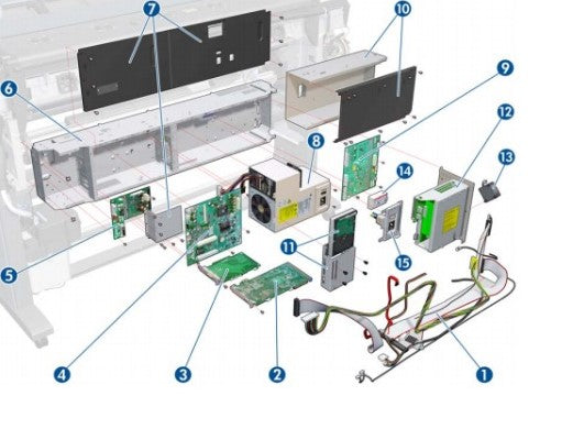 HP CQ869-67010 Left Trim for HP Designjet L26500 L26100 www.wideimagesolutions.com 98.80
