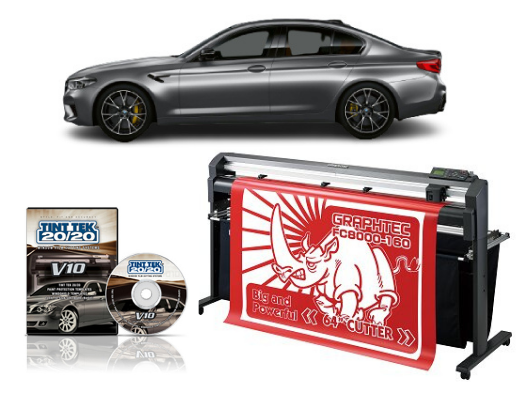 64" Graphtec FC8000-160 Vinyl Cutting Plotter - Refurbished + TINT TEK 20/20 WINDOW FILM CUTTING SOFTWARE V10 1 YEAR SUBSCRIPTION www.wideimagesolutions.com CUTTER 5395.99