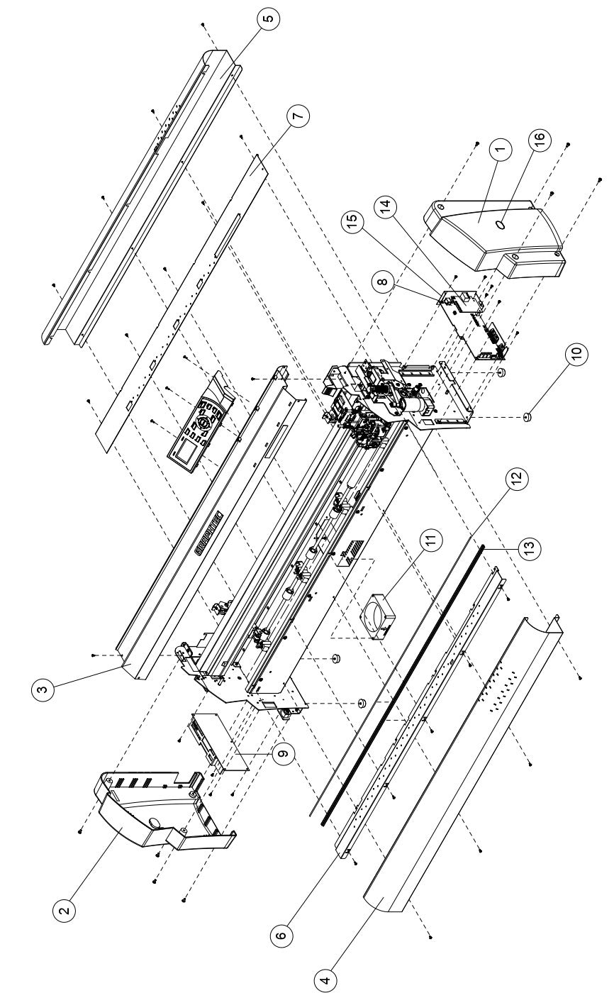 Front Writing Panel for Graphtec FC8000-75 / FC8600-75 (621410101)