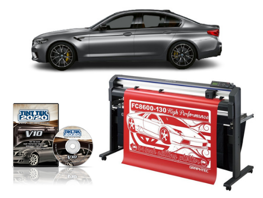 54" Graphtec FC8600-130 High Performance Vinyl Cutting Plotter - Refurbished + TINT TEK 20/20 WINDOW FILM CUTTING SOFTWARE V10 1 YEAR SUBSCRIPTION www.wideimagesolutions.com CUTTER 5395.99