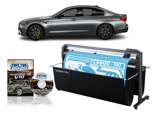 64" Graphtec FC8600-160 High Performance Vinyl Cutting Plotter - Refurbished + TINT TEK 20/20 WINDOW FILM CUTTING SOFTWARE V10 1 YEAR SUBSCRIPTION www.wideimagesolutions.com CUTTER 6195.99