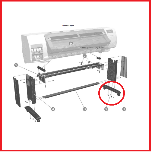 HP L25500 FOOT ASSEMBLY CH955-67072 REFURBISHED www.wideimagesolutions.com 129.99