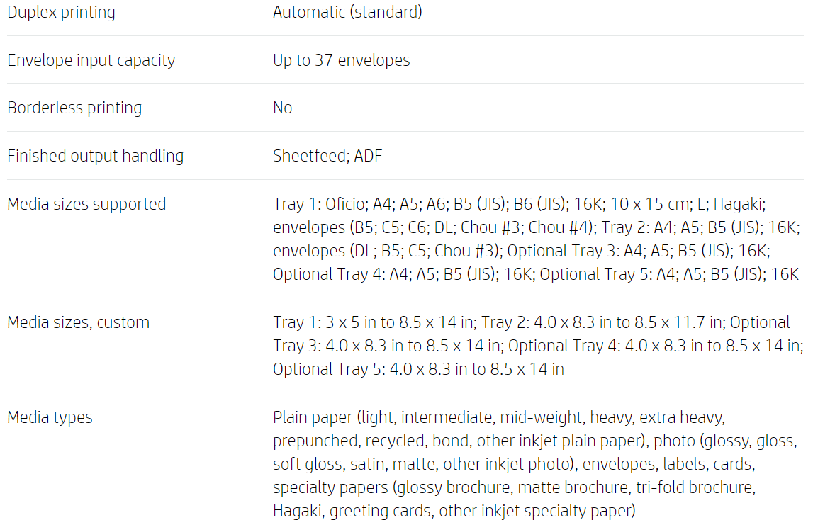 HP PageWide Enterprise Color Flow MFP 586z Printer