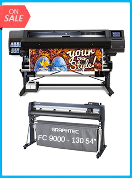HP Latex 560 64" - New + GRAPHTEC FC9000-140 54" (137.2 CM) WIDE CUTTER - NEW www.wideimagesolutions.com 21490.99