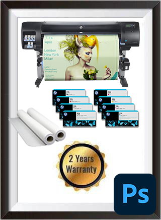 HP DesignJet Z6600 60" Photo Production Printer + Starter Supplies + 2 Rolls + Photoshop + 2 Years Warranty www.wideimagesolutions.com PRINTER 3499.99