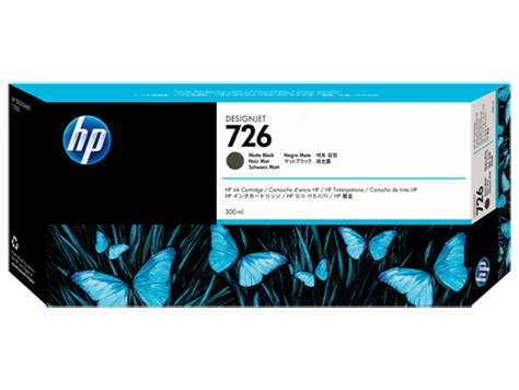 HP 726 300ml Designjet Ink Cartridge Matte Black - CH575A www.wideimagesolutions.com Parts and Inks 172.29