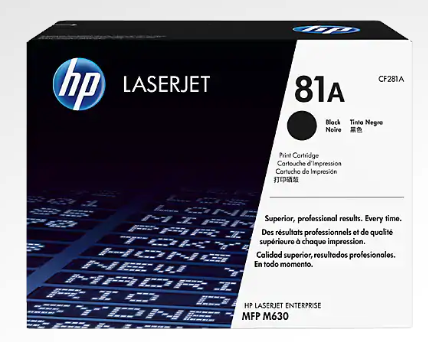 HP 81A Black Original LaserJet Toner Cartridge - CF281A www.wideimagesolutions.com 189.99