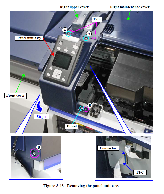 Panel ASSY for EPSON SC-S40600/S60600/S80600 S40670/S60670/S80670 F9300/B9000/F9370/B9070 - 1717396