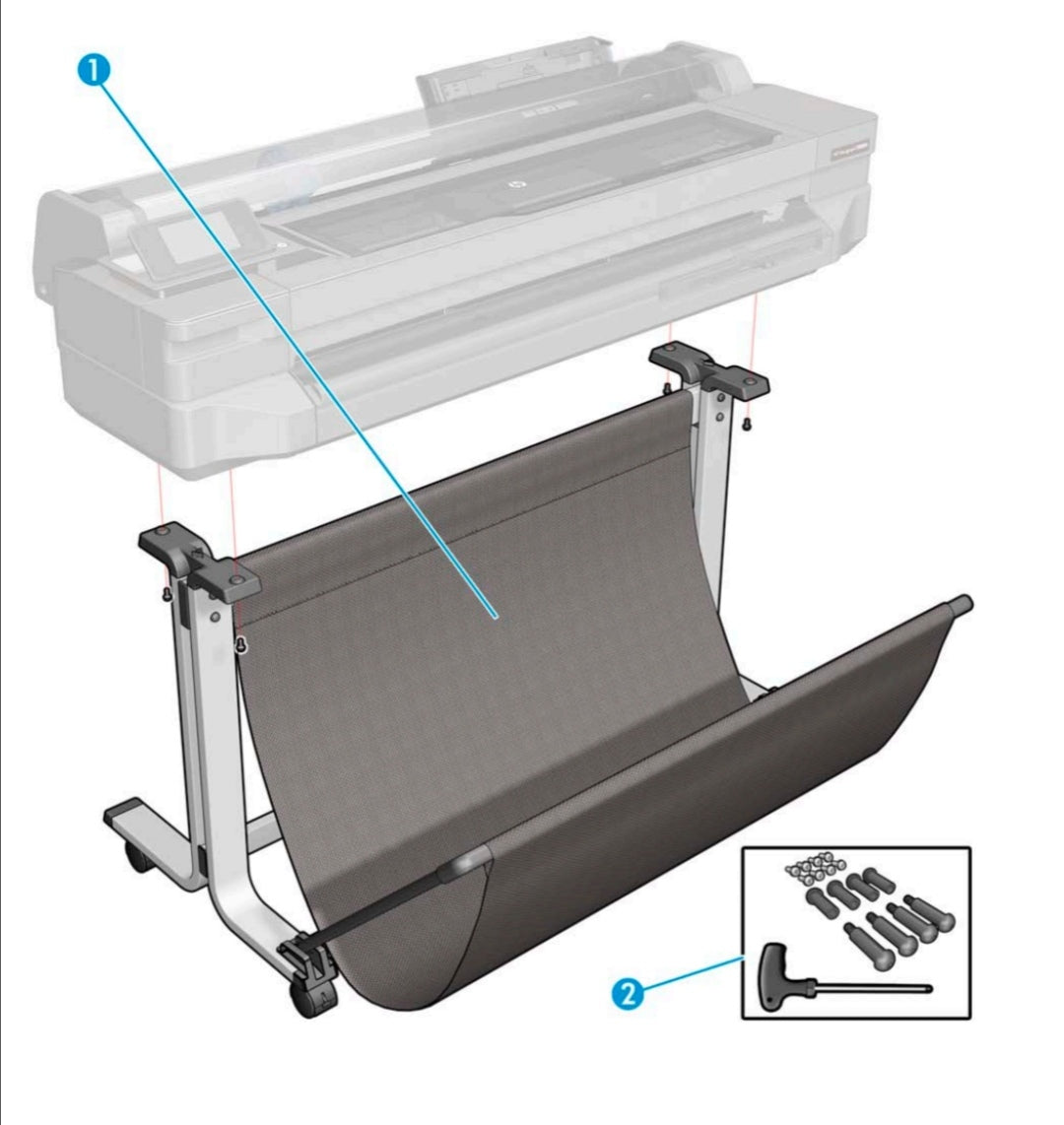 HP 36" Stand Assy
CQ890-67053 (part number 2) www.wideimagesolutions.com Parts and Inks 404.20