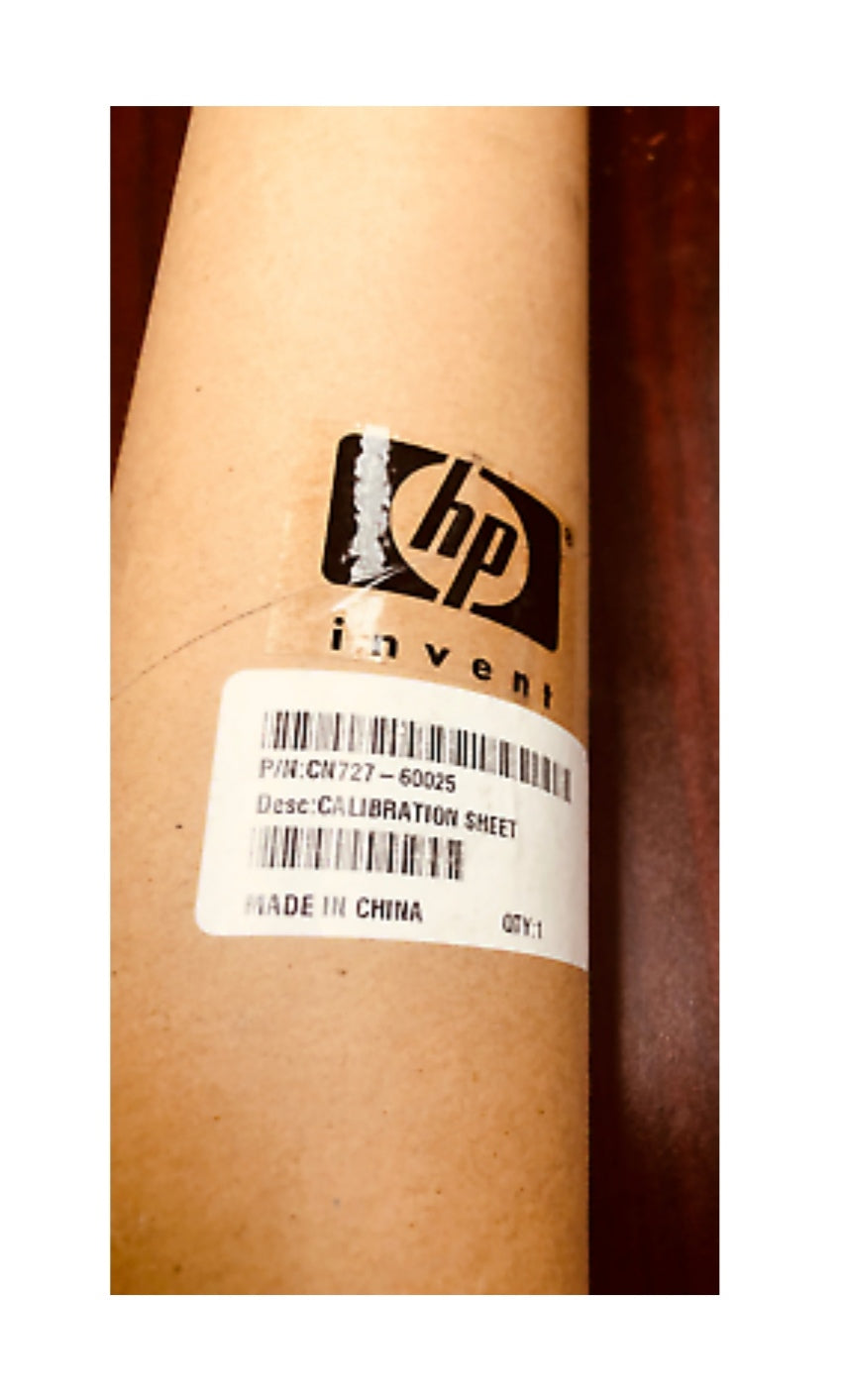 Cn727-60025 HP Calibration Sheet - for HP T2500/T3500/t2300 www.wideimagesolutions.com 99.99