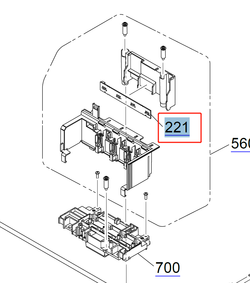 CR CONTACT MODULE (CSIC) for EPSON F500 F501 T2100 T3100 T5100 T5100N T3100D T3100N T3100X T3100M T3400 T3405 T5400 T5405 - 2183114
