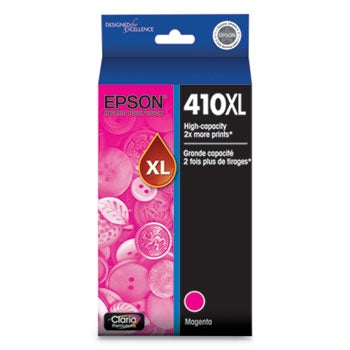 Epson 410XL Claria Premium High-Capacity Magenta Ink Cartridge for Expression XP-530, XP-630, XP-640, XP-830, XP-7100 - T410XL320-S