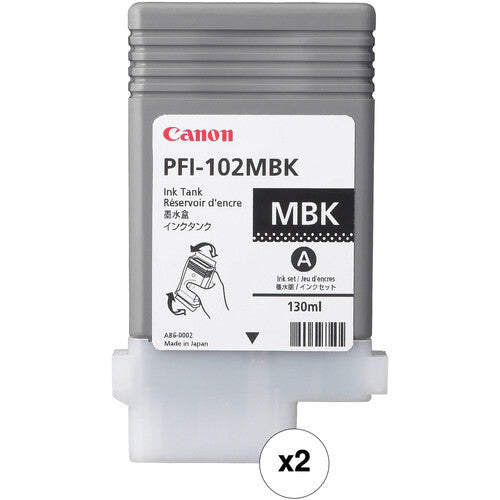 PFI-102
Canon PFI-102 Matte Black Ink Tank Bundle for Select imagePROGRAF Large-Format Inkjet Printers www.wideimagesolutions.com Parts and Inks 112.44