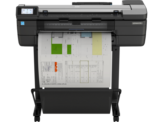 HP DesignJet T830 24" Large-Format Multifunction Wireless Plotter Printer with Mobile Printing (F9A28D)