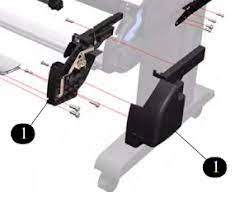 Right Side Spindle Support for the HP DesignJet 4500/4520 Printers (Q1271-60619) - New