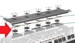 Top Cover Fan - For the HP DesignJet L25500, L28500, L26100, L26500 & Latex 210, 280, 260 Series (CH955-67048) - Refurbished