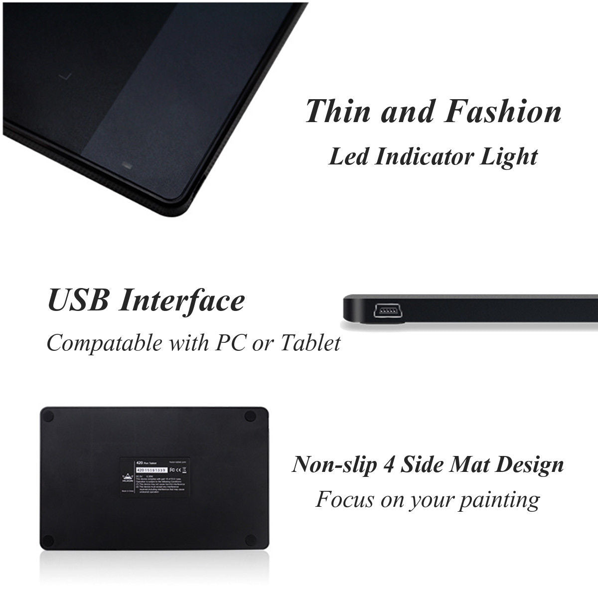 HUION H420 USB Graphics Drawing Pen Tablet Digital Signature Pad For Windows Mac www.wideimagesolutions.com Parts and Inks 55.99