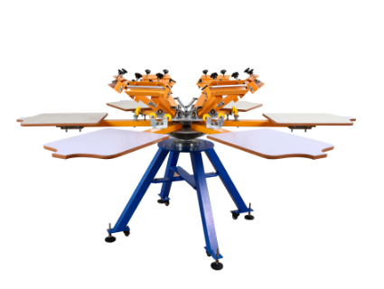 US Stock - CALCA 6 Color 6 Station Screen Printing Machine Press T-shirt Printer Carousel www.wideimagesolutions.com 1999.00