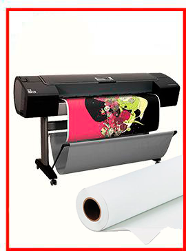 HP Designjet Z3200 44-in Photo Printer - Recertified - (90 Days Warranty) + Premium Polyester Canvas Roll Matte print HP 36" x 60&