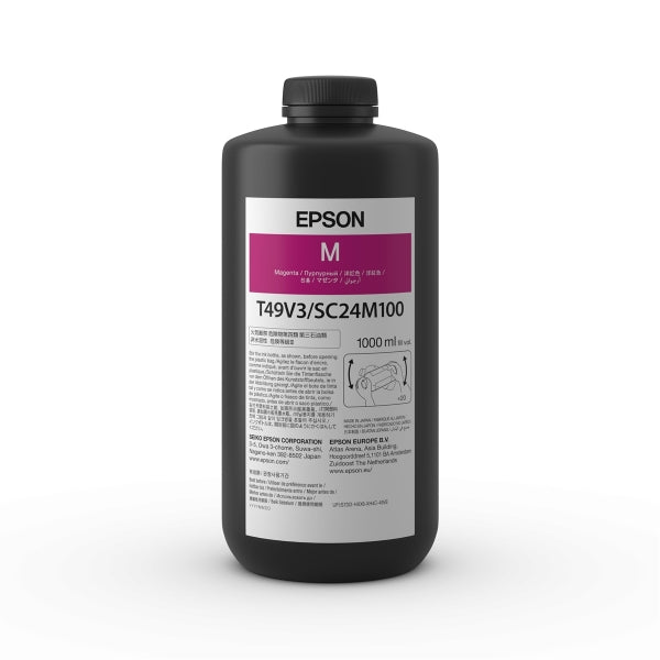 Epson UltraChrome T49 Magenta Ink 1L Bottle for SureColor V7000 - T49V310