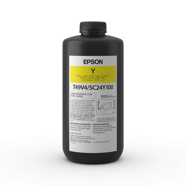 Epson UltraChrome T49 Yellow Ink 1L Bottle for SureColor V7000 - T49V410