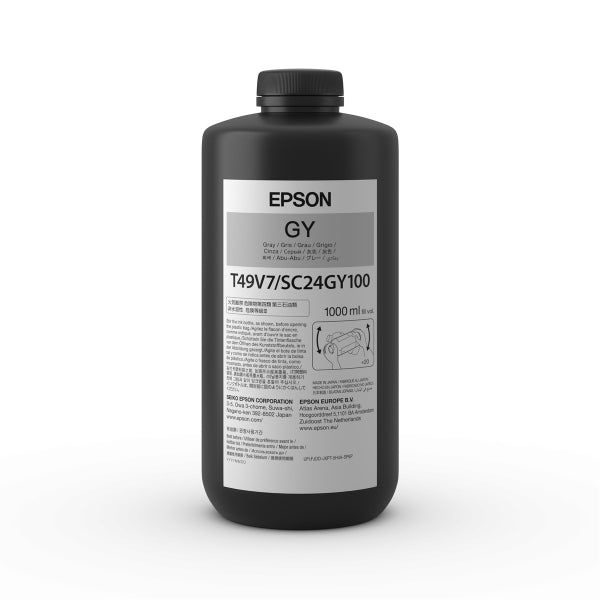 Epson UltraChrome T49 Gray Ink 1L Bottle for SureColor V7000 - T49V710