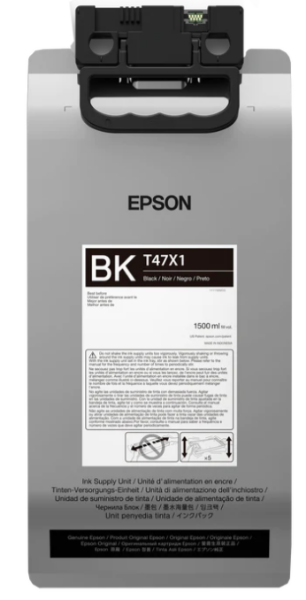Epson UltraChrome T47 Black Ink (1.5L Bag) for SureColor F3070 - T47X12N