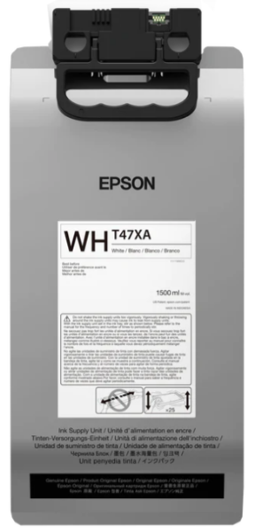 Epson UltraChrome T47 White Ink (1.5L Bag) for SureColor F3070 - T47XA2N