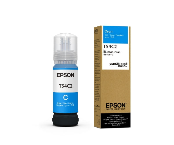 Epson UltraChrome T54C Cyan 70mL Ink Bottle for SureLab D570 - T54C220