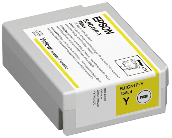 EPSON SJIC41P-M Yellow Ink Cartridge for ColorWorks CW-C4000 / C13T52L420