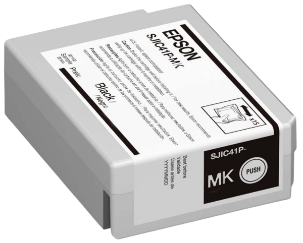 EPSON SJIC41P-MK Matte Black Ink Cartridge for ColorWorks CW-C4000 (Matte) / C13T52L520