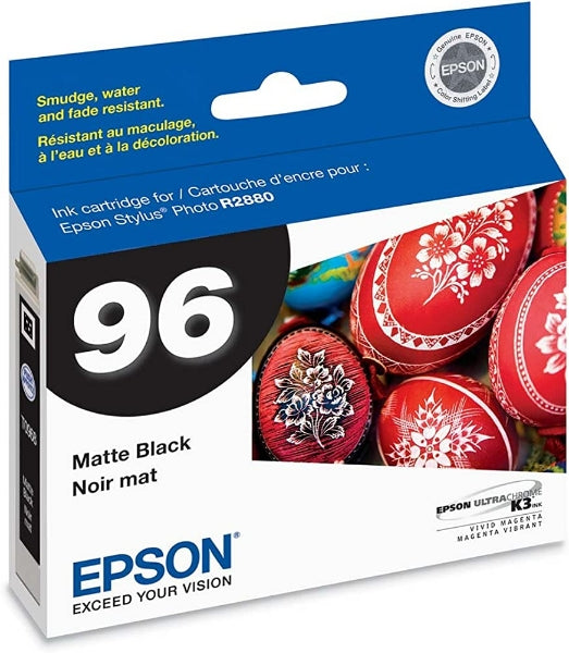 Epson 96 UltraChrome K3 Ink Matte Black for Stylus R2880 - T096820