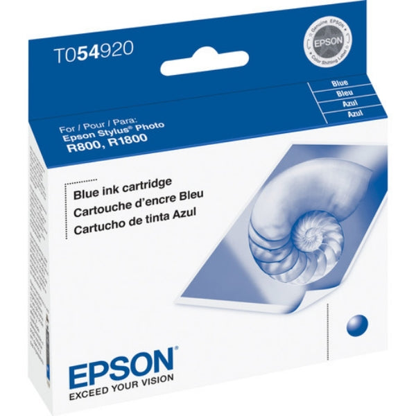 Epson T054 UltraChrome Blue Ink for Stylus R800, R1800 - T054920