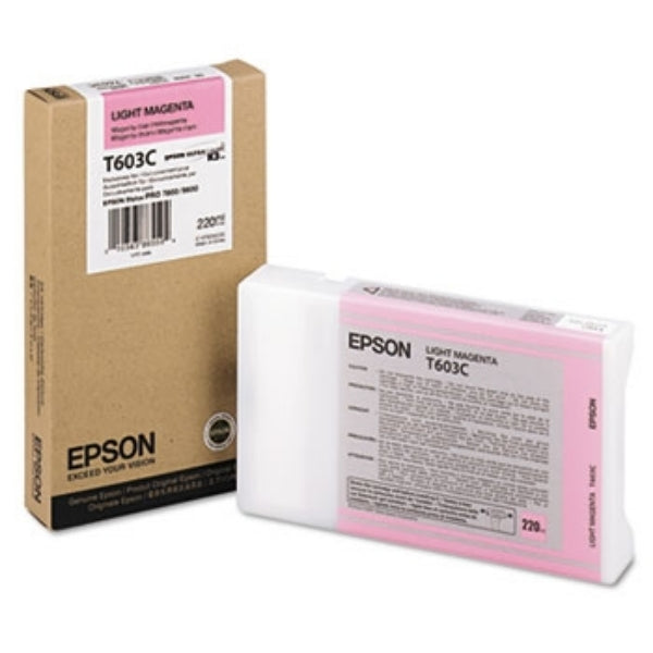 Epson UltraChrome K3 Ink Light Magenta 220ml for Stylus Pro 7800, 9800 - T603C00