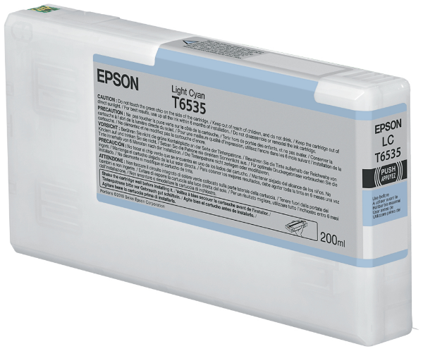 Epson UltraChrome HDR Ink Light Cyan 200ml for Stylus Pro 4900 - T653500