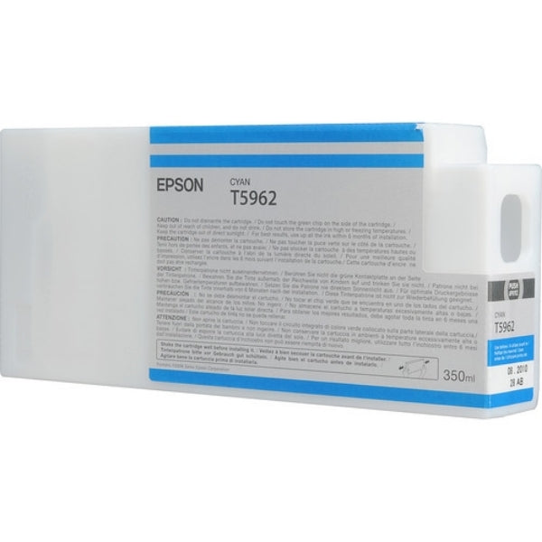 Epson UltraChrome HDR Ink Cyan 350ml for Stylus Pro 7700, 7890, 7900, 9700, 9890, 9900, WT7900, 7900CTP - T596200