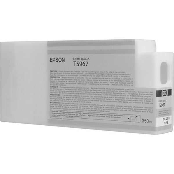 Epson UltraChrome HDR Ink Light Black 350ml for Stylus Pro 7890, 7900, 9890, 9900 - T596700