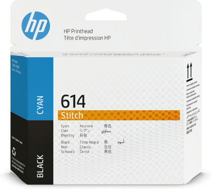 HP 614 Cyan and Black Stitch Dye Sublimation Printhead for S300 &amp; S500 - 2LL62A