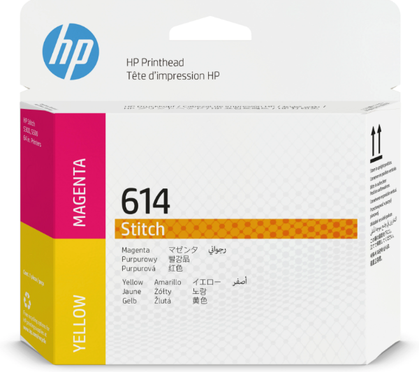 HP 614 Magenta and Yellow Stitch Dye Sublimation Printhead for S300 &amp; S500 - 2LL63A