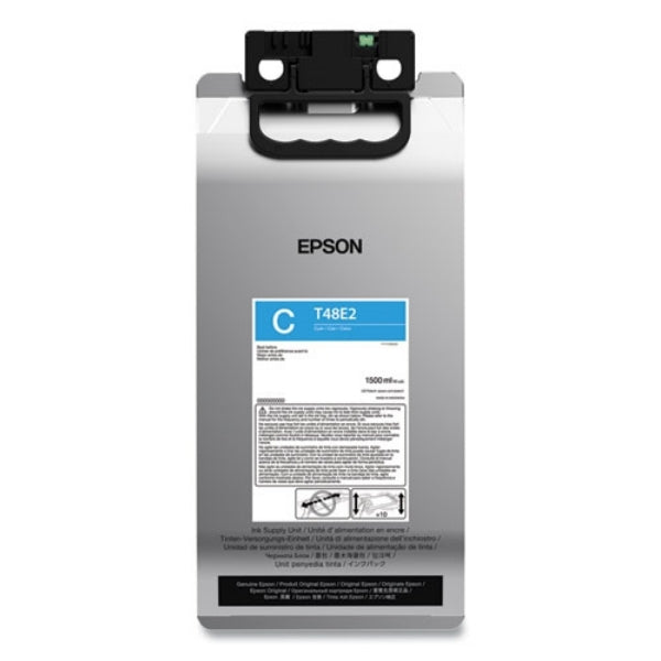 Epson (T48E) UltraChrome RS High-Yield Cyan Ink 1.5L for SureColor R5070PE - T48E220