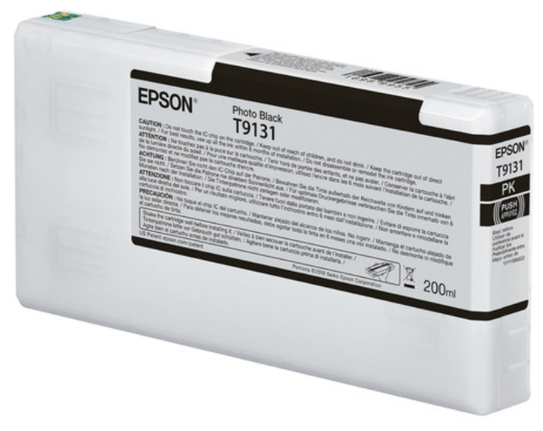 Epson Ultrachrome HD Photo Black Ink Cartridge 200ml for SureColor P5000 Printers - T913100