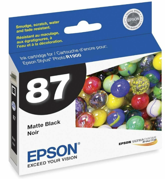 Epson 87 UltraChrome Ink Matte Black for Stylus Photo R1900 - T087820