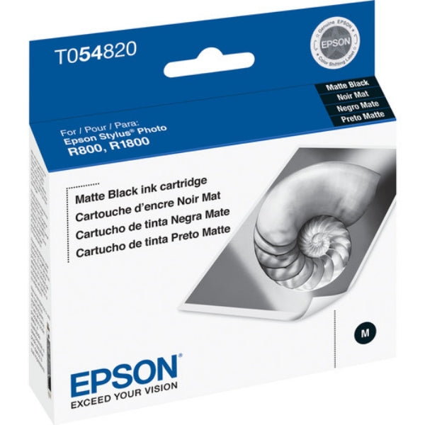 Epson T054 UltraChrome Matte Black Ink for Stylus R800, R1800 - T054820