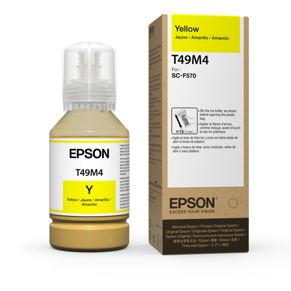 Epson T49M Yellow Ink Bottle 140ml for SureColor F170, F570 - T49M420