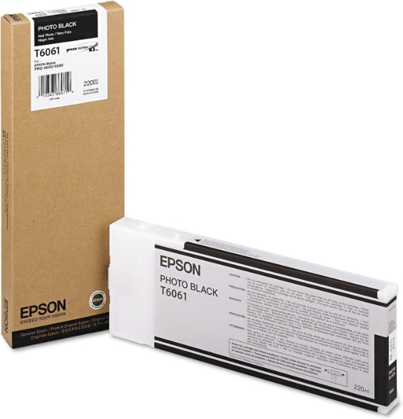 Epson UltraChrome K3 Ink Photo Black 220ml for Stylus Pro 4800, 4880 - T606100